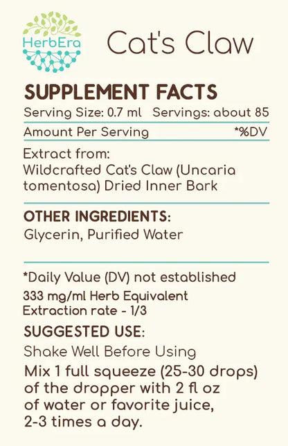 HerbEra Cat's Claw Tincture