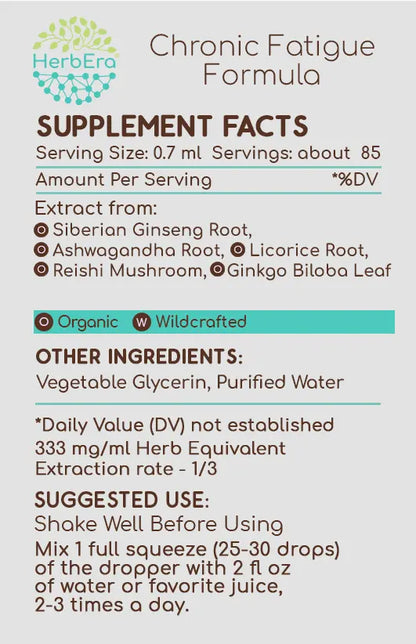 HerbEra Chronic Fatigue Formula Tincture