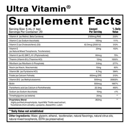 Liposomal Ultra Vitamin 100ml Multivitamin